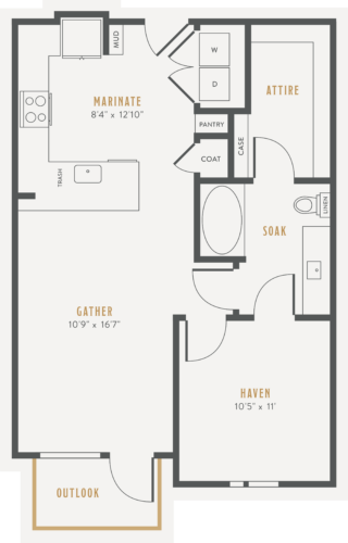 Alexan Lower Greenville One Bedroom Floor Plans A2