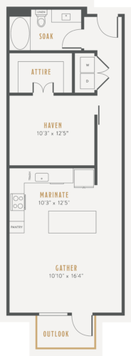 Alexan Lower Greenville One Bedroom Floor Plans A6