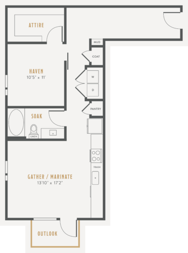 Alexan Lower Greenville One Bedroom Floor Plans A8