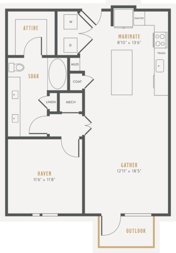 Alexan Lower Greenville One Bedroom Floor Plans A9